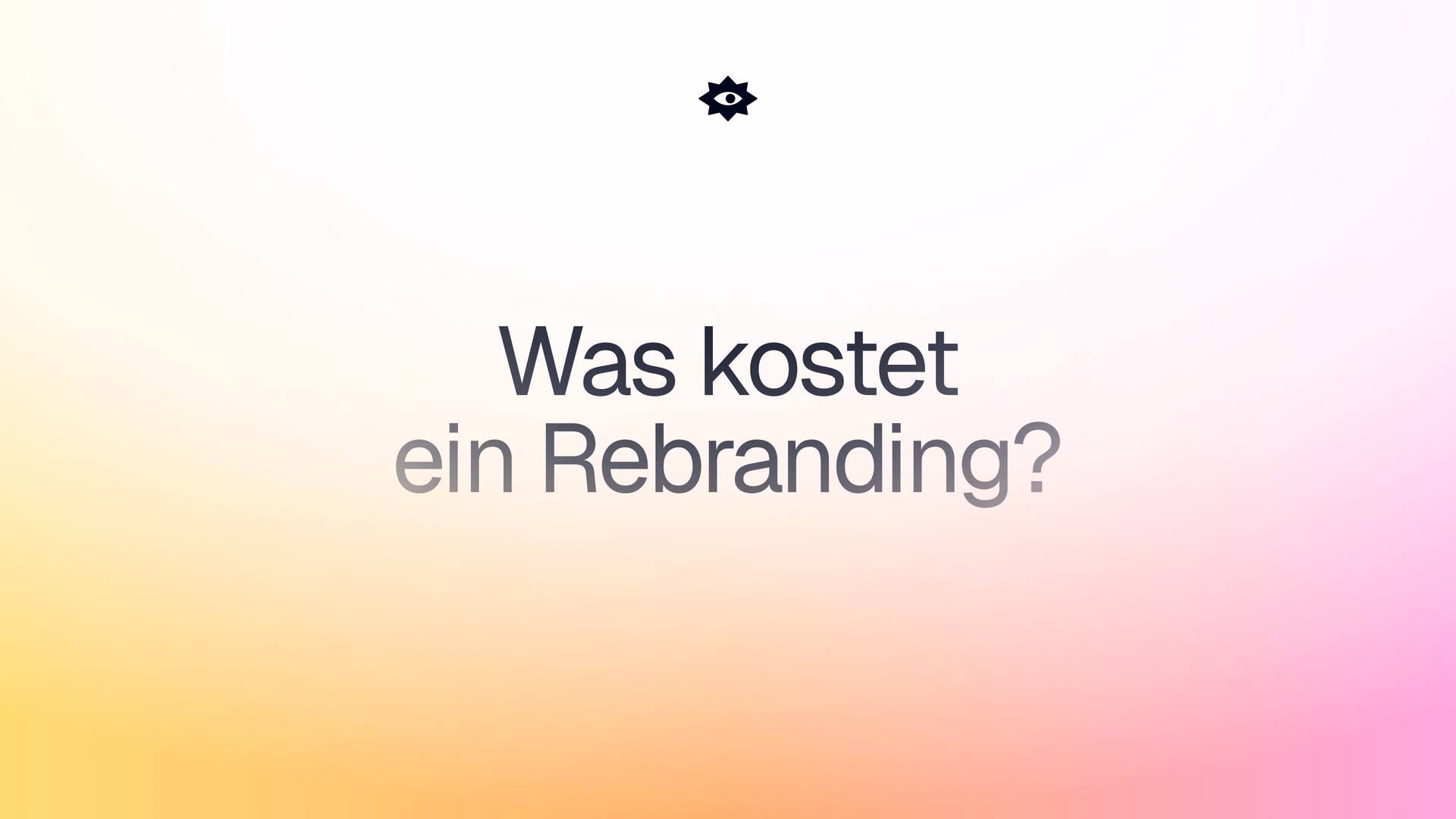 Was kostet ein Rebranding?