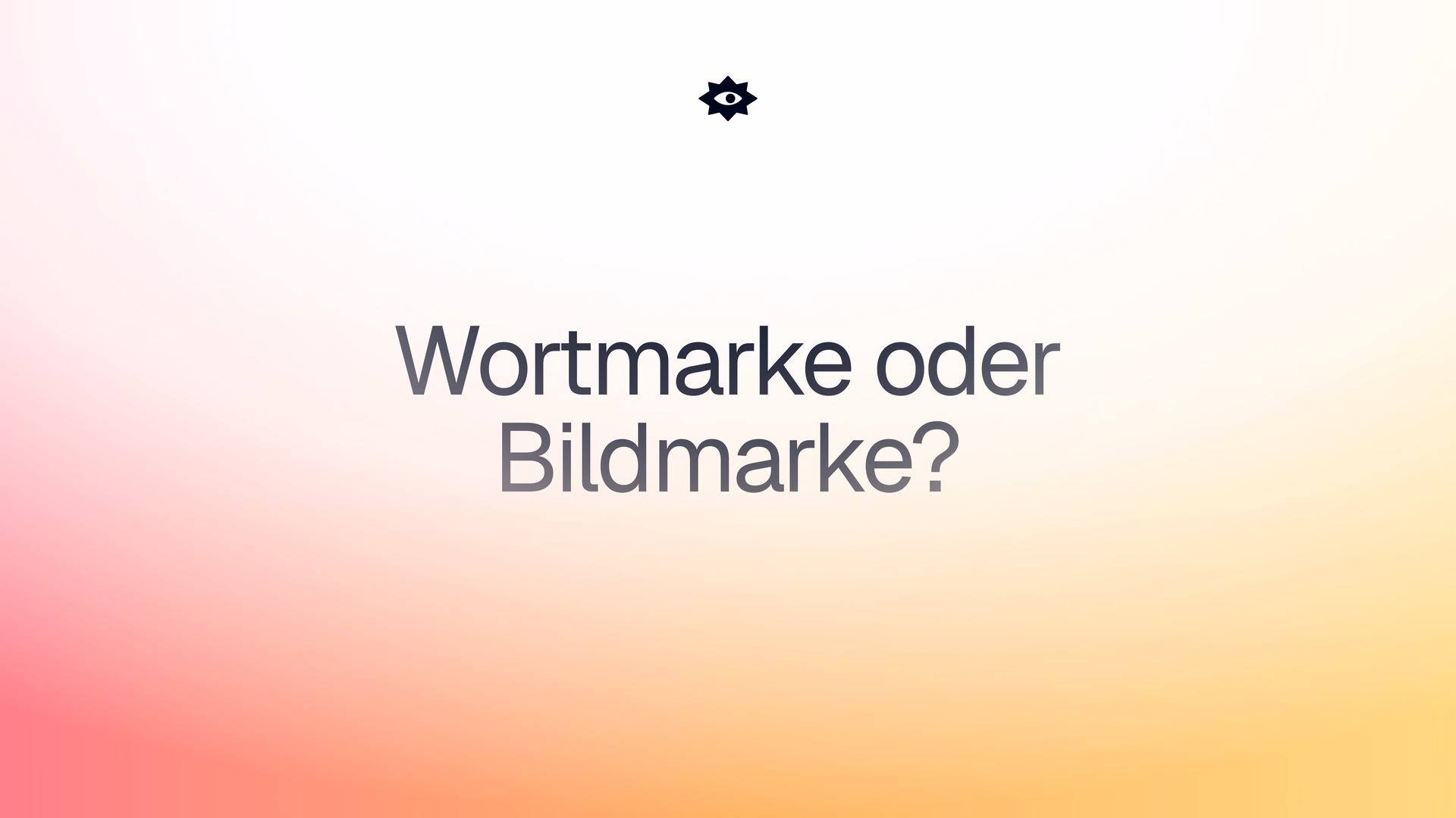 Wortmarke oder Bildmarke?