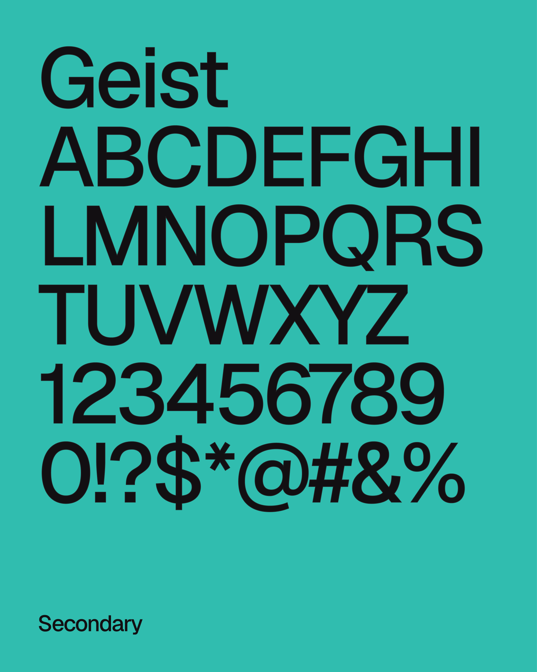 Schrifttafel der Geist auf Grün